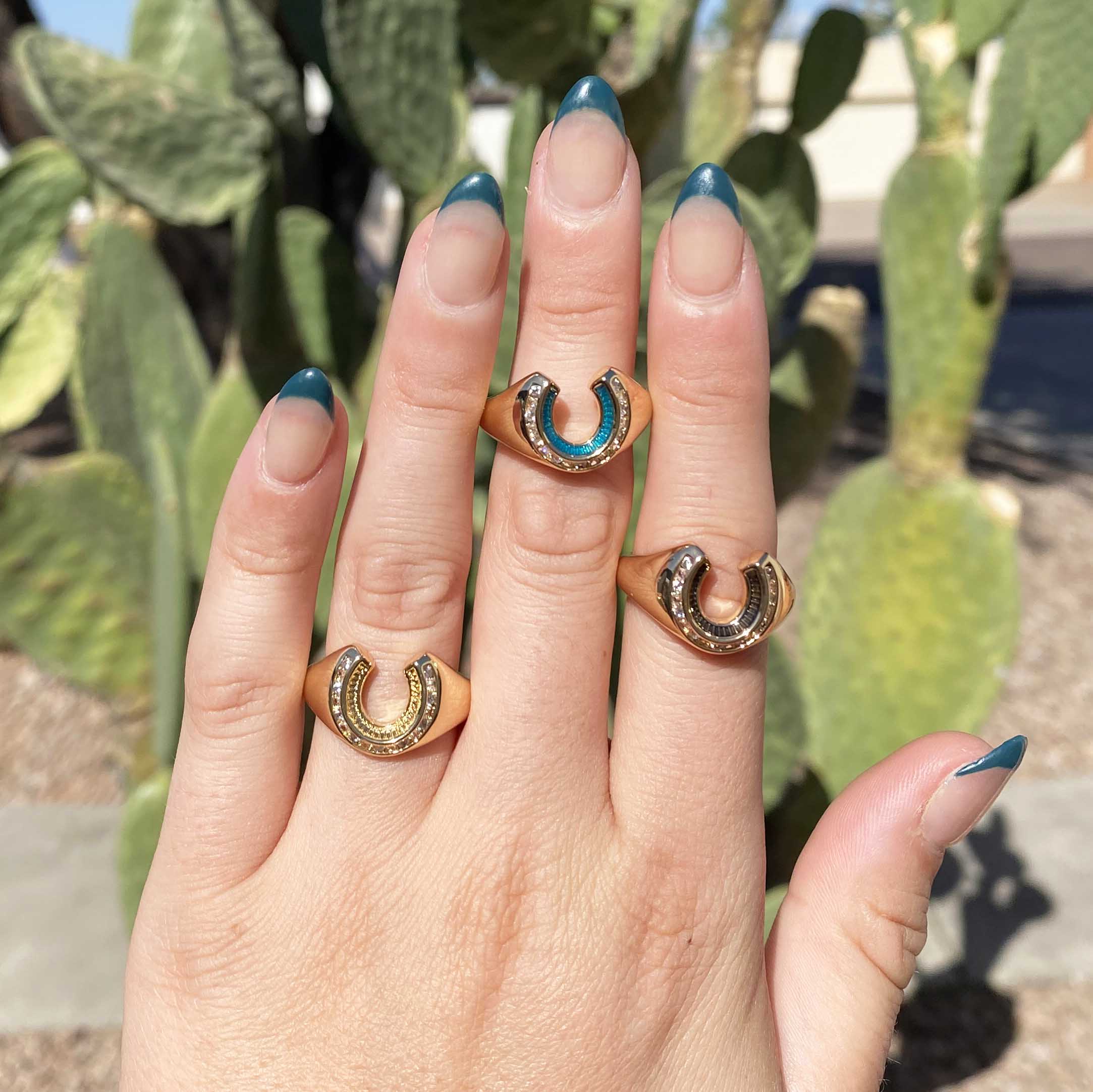 LUCKY YOU HORSESHOE PINKY RING – Justine Legold Jewelry