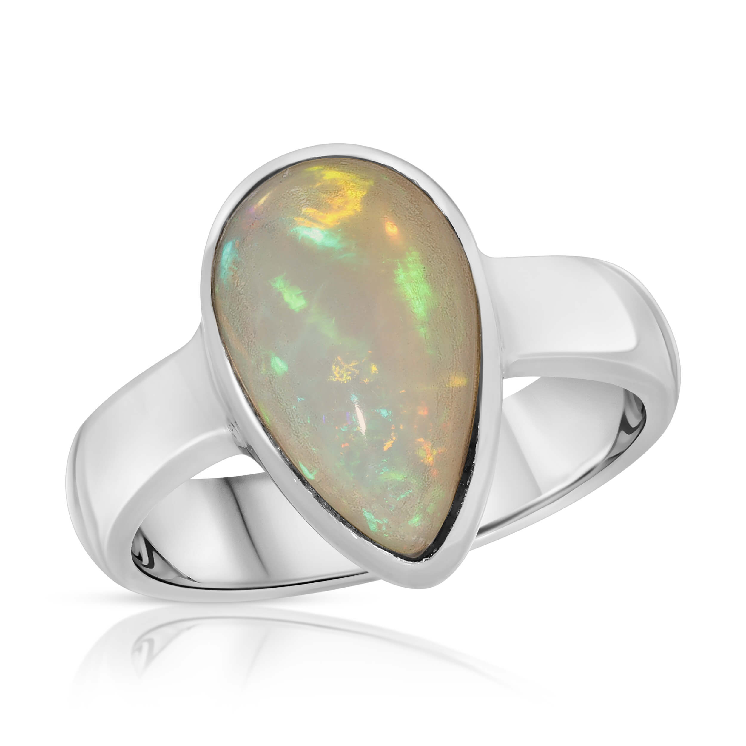 Black Friday Milky Opal Gemstone 925 Sterling Silver Handmade Ring All Size  | eBay