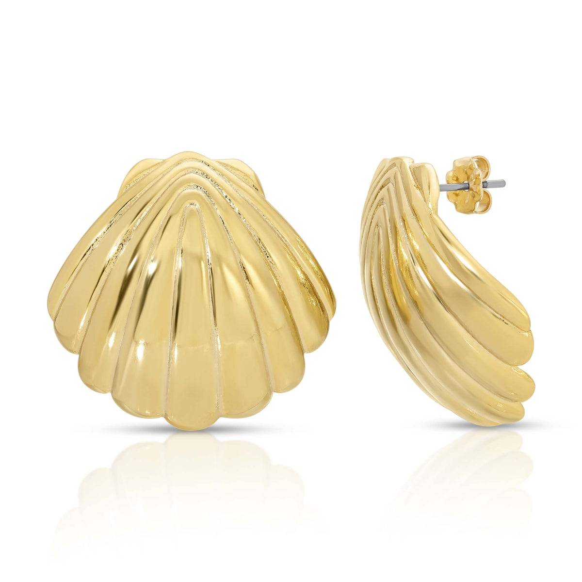 Venus Shell Statement Earrings