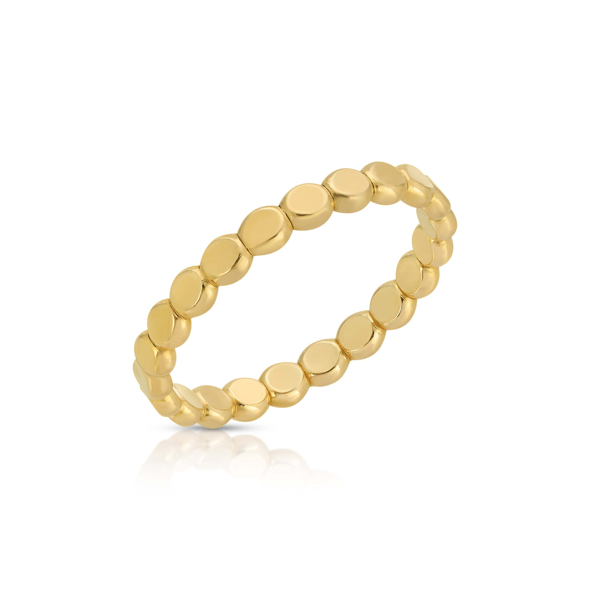 Gold Coin Band Ring